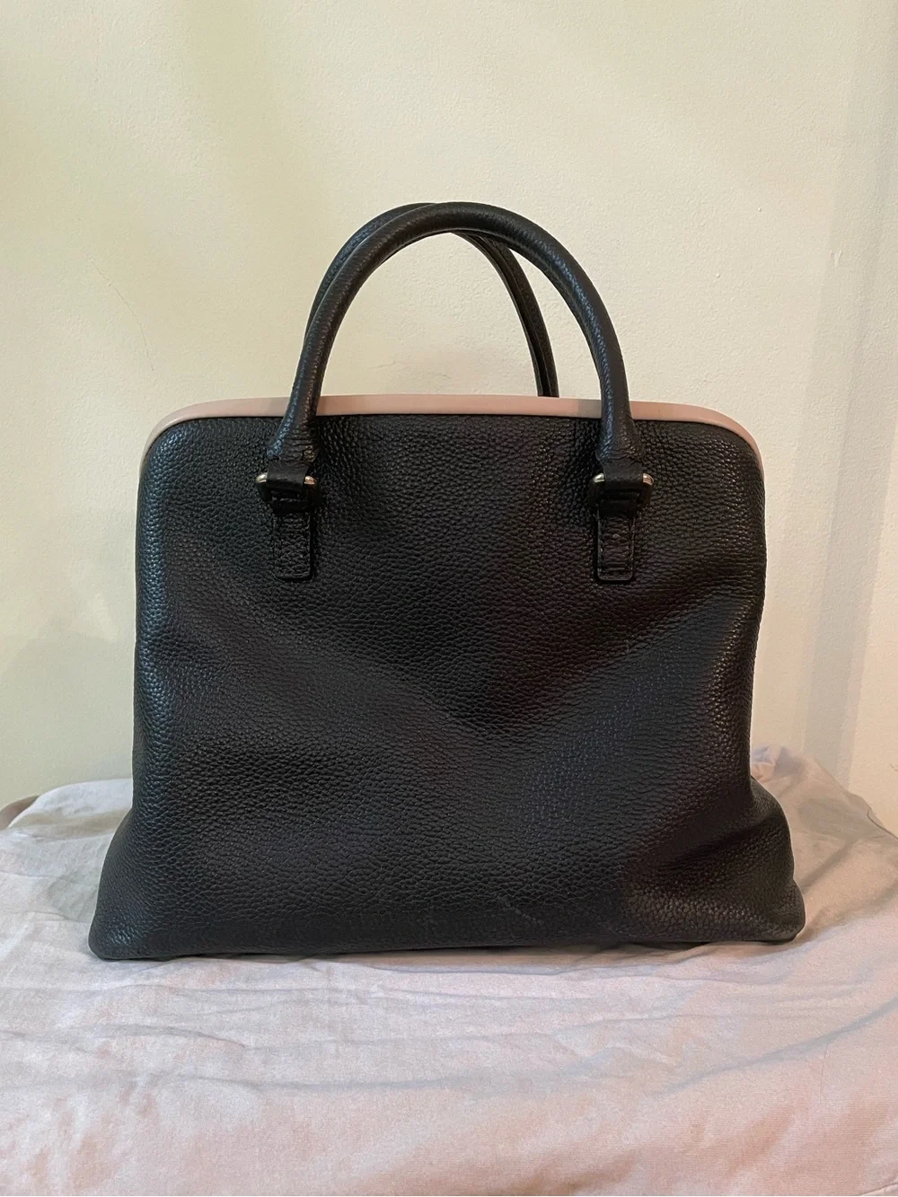 Kate Spade | Ward Place ‘Evangelie’  Black and Pink Satchel Handbag